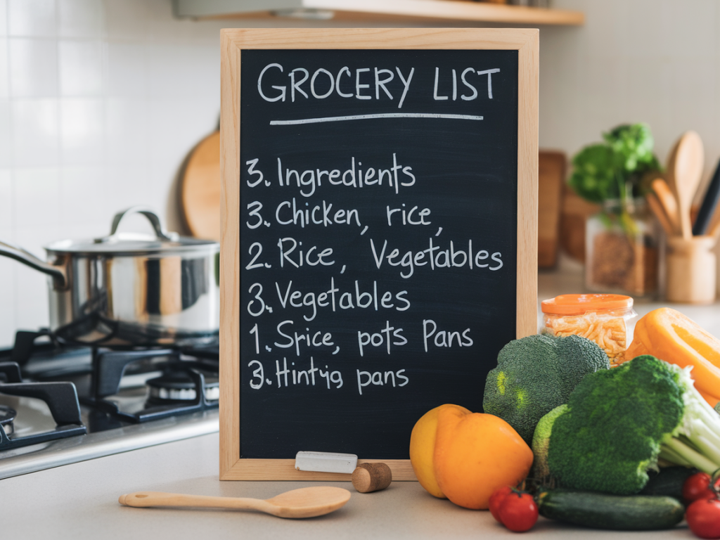 How to build a grocery list for a week of 30-minute dinners (and actually stick to it)