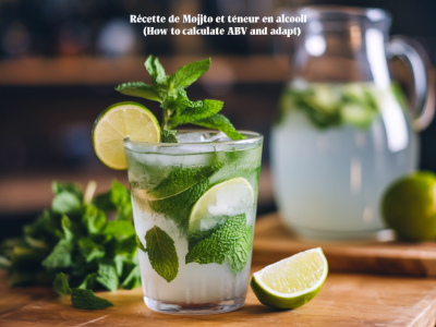 Recette de mojito et teneur en alcool: how to calculate abv and adapt