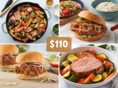 Stretch a $10 pack of pork into four weeknight dinners with simple swaps